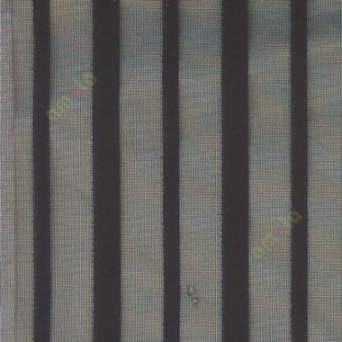 Black color vertical pencil stripes net finished vertical and horizontal thread crossing checks poly sheer curtain